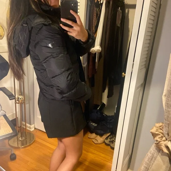 Prada Black Puffer Jacket - Picture 6 of 16